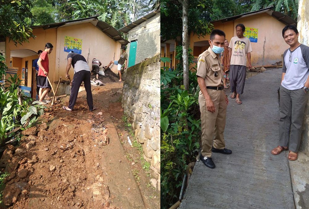 Pembangunan Jalan Pemukiman di Kp. Gang Metro RT 01/03